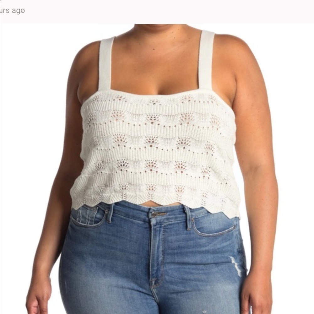 Woman’s Abound Nordstrom Ivory Crochet Top